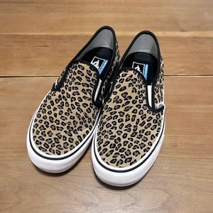 Vans Leopard Print Convertible Slip-Ons